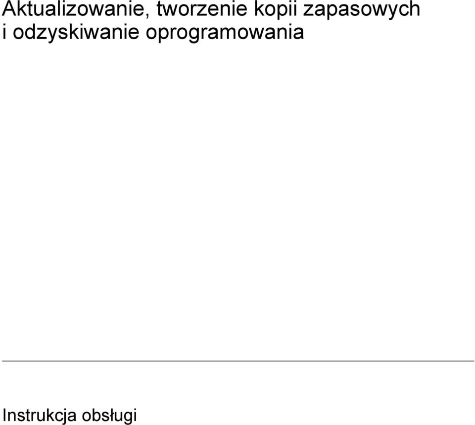 zapasowych i