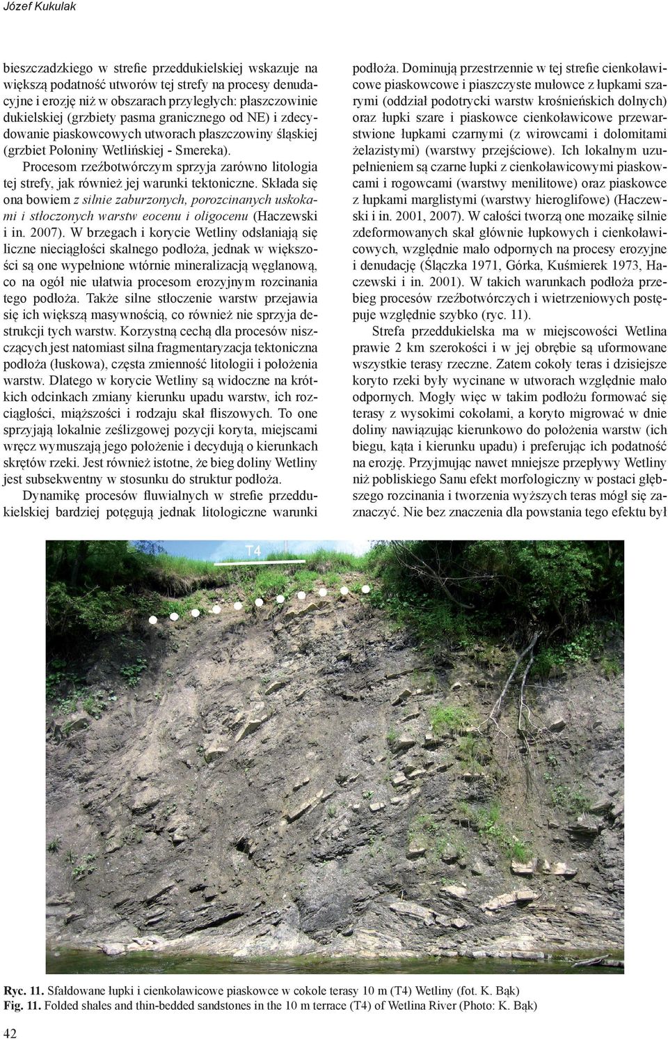 Procesom rzeźbotwórczym sprzyja zarówno litologia tej strefy, jak również jej warunki tektoniczne.