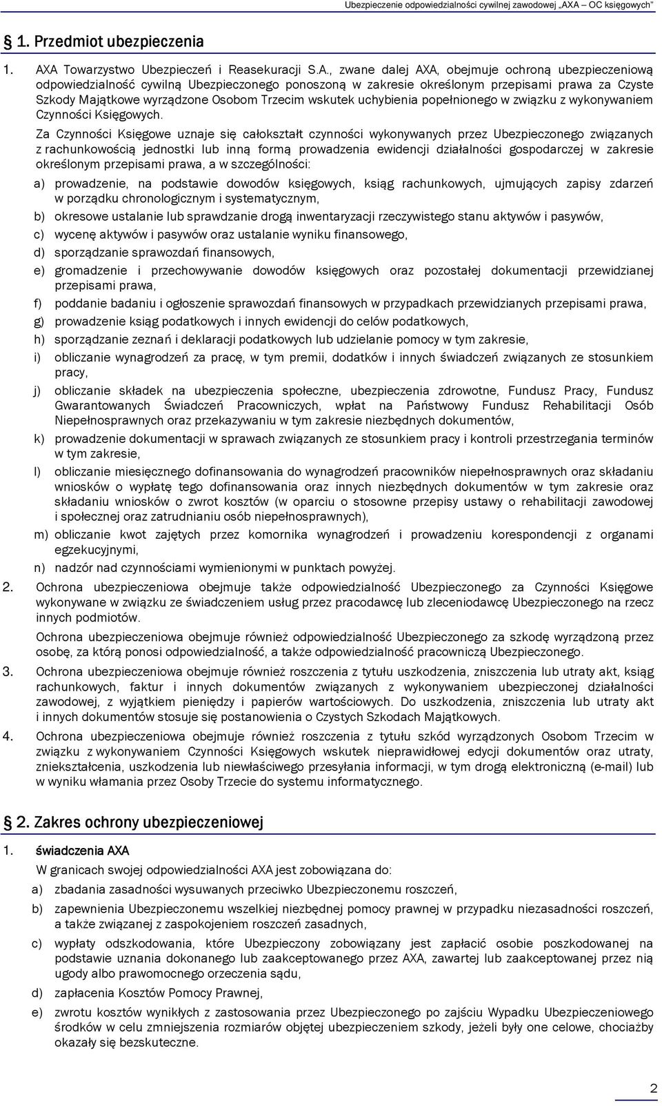 Szkody Majątkowe wyrządzone Osobom Trzecim wskutek uchybienia popełnionego w związku z wykonywaniem Czynności Księgowych.