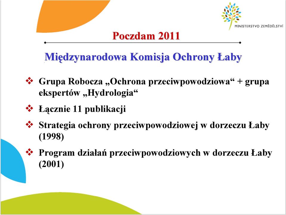 Komisja Ochrony Łaby Strategia ochrony przeciwpowodziowej w