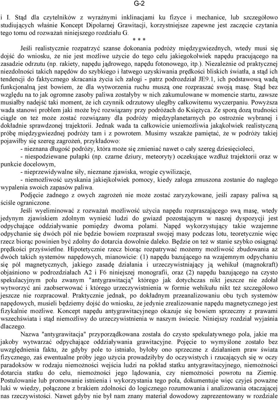 rozważań niniejszego rozdziału G.