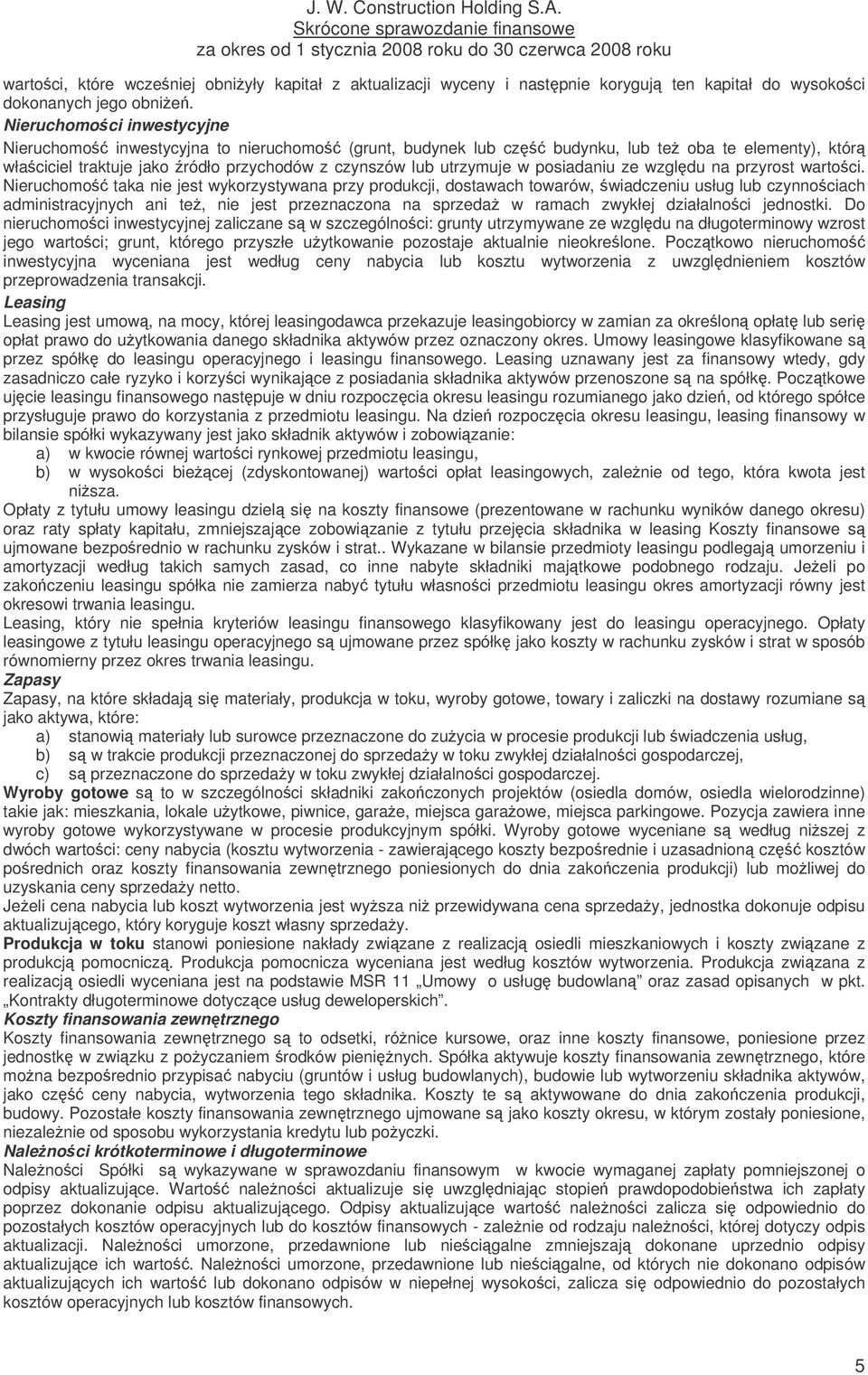 posiadaniu ze wzgldu na przyrost wartoci.