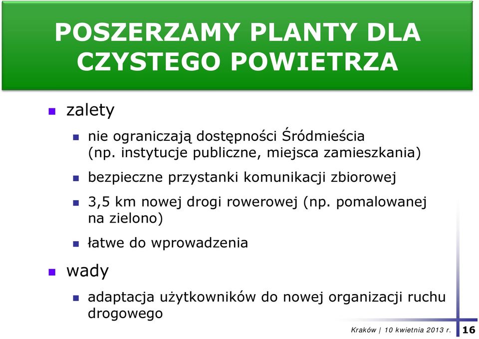 instytucje publiczne, miejsca zamieszkania) bezpieczne przystanki komunikacji zbiorowej 3,5