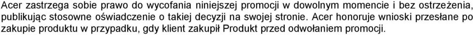 decyzji na swojej stronie.