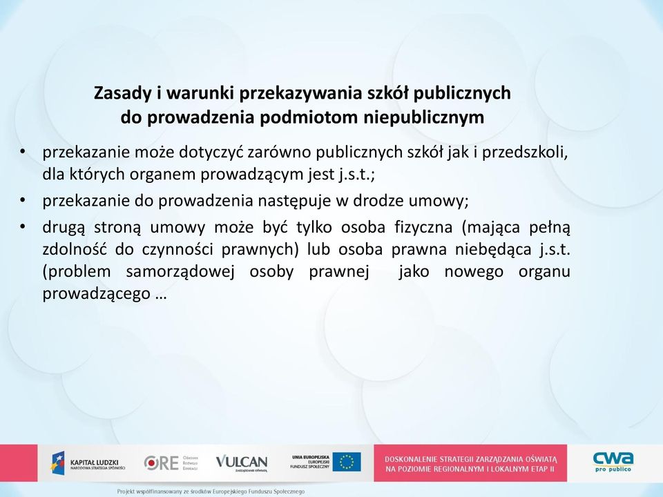 rych organem prowadzącym jest 