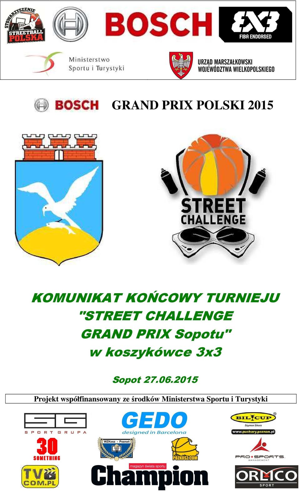 w koszykówce 3x3 Sopot 27.06.