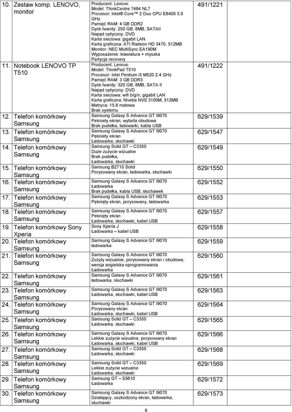 Telefon komórkowy 27. Telefon komórkowy 28. Telefon komórkowy 29. Telefon komórkowy 30. Telefon komórkowy Procesor: Intel Core 2 Duo CPU E8400 3.