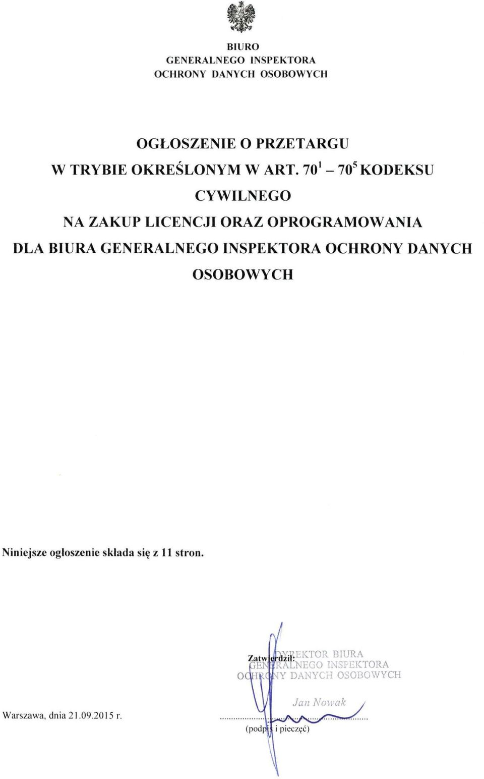 70' - 70^ KODEKSU CYWILNEGO NA ZAKUP LICENCJI ORAZ OPROGRAMOWANIA DLA