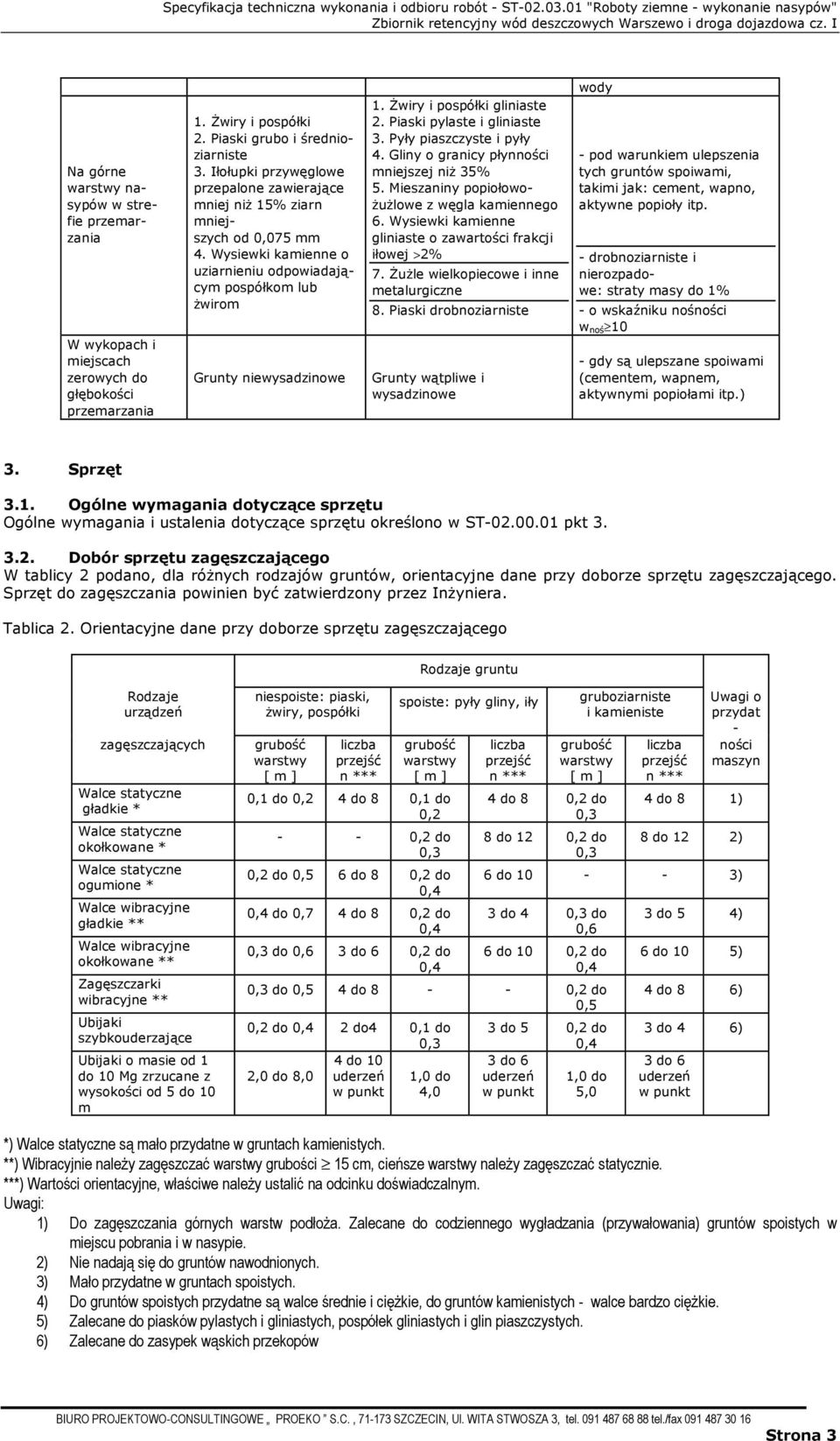 świry i pospółki gliniaste 2. Piaski pylaste i gliniaste 3. Pyły piaszczyste i pyły 4. Gliny o granicy płynności mniejszej niŝ 35% 5. Mieszaniny popiołowo- ŜuŜlowe z węgla kamiennego 6.