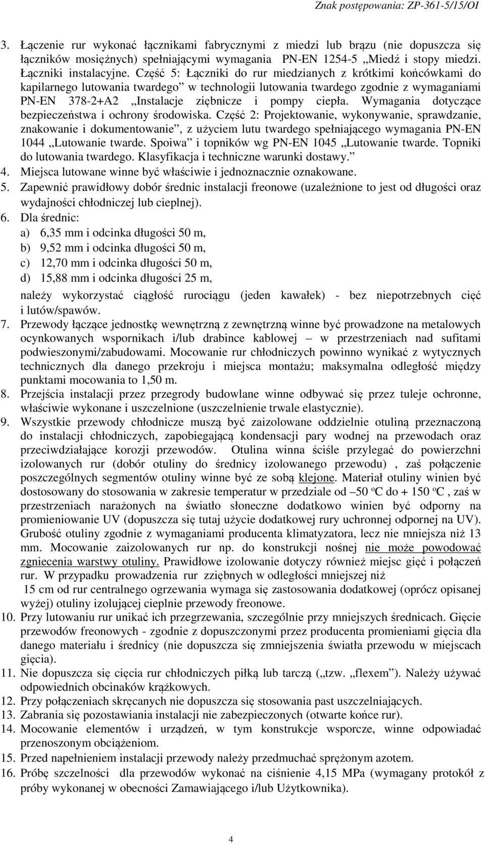 Wymagania dotyczące bezpieczeństwa i ochrony środowiska.