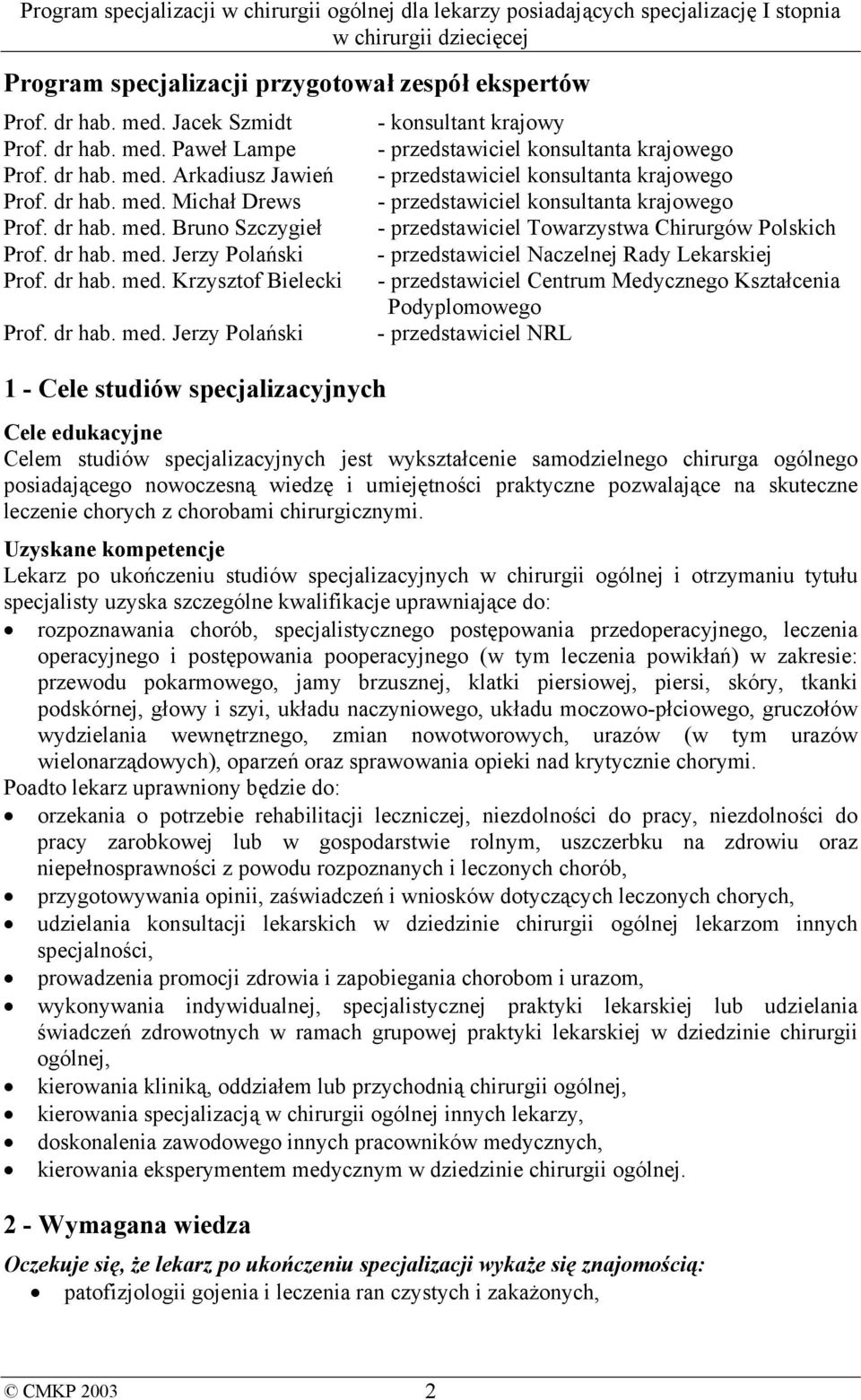 Jerzy Polański Prof.  Krzysztof Bielecki Prof.