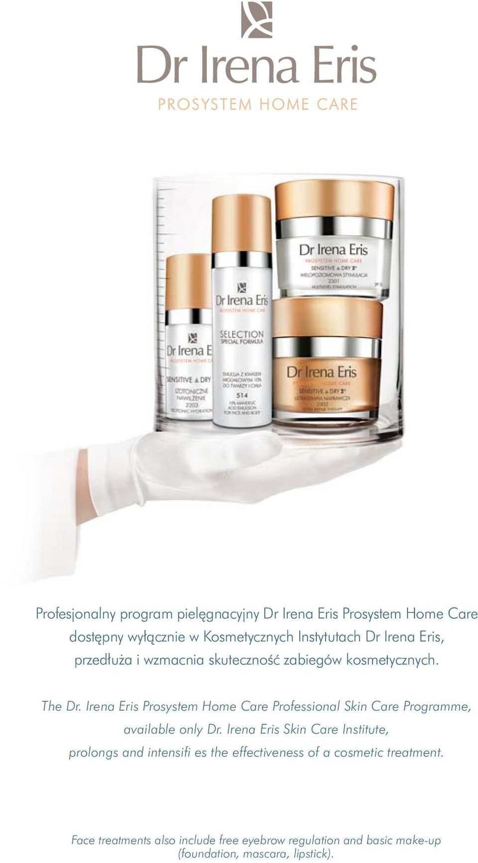 Irena Eris Prosystem Home Care Professional Skin Care Programme, available only Dr.
