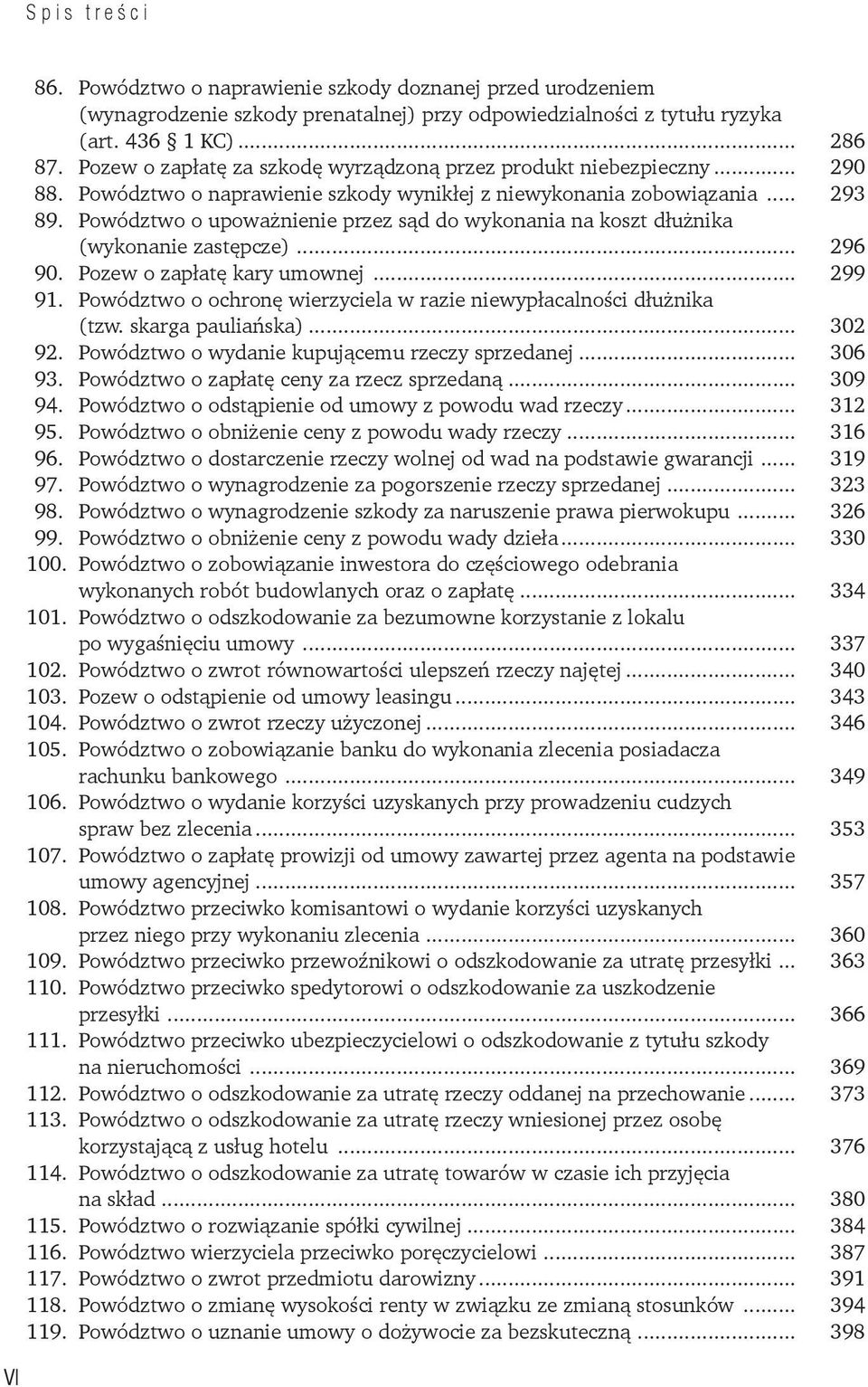 Powództwo o upoważnienie przez sąd do wykonania na koszt dłużnika (wykonanie zastępcze)... 296 90. Pozew o zapłatę kary umownej... 299 91.