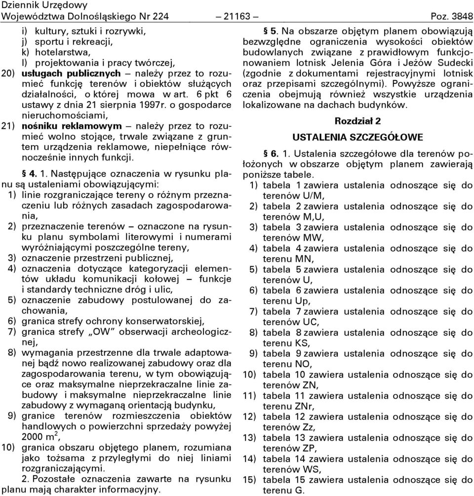 działalności, o której mowa w art. 6 pkt 6 ustawy z dnia 21 sierpnia 1997r.