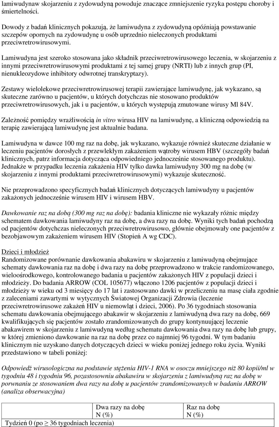 Lamiwudyna jest szeroko stosowana jako składnik przeciwretrowirusowego leczenia, w skojarzeniu z innymi przeciwretrowirusowymi produktami z tej samej grupy (NRTI) lub z innych grup (PI,
