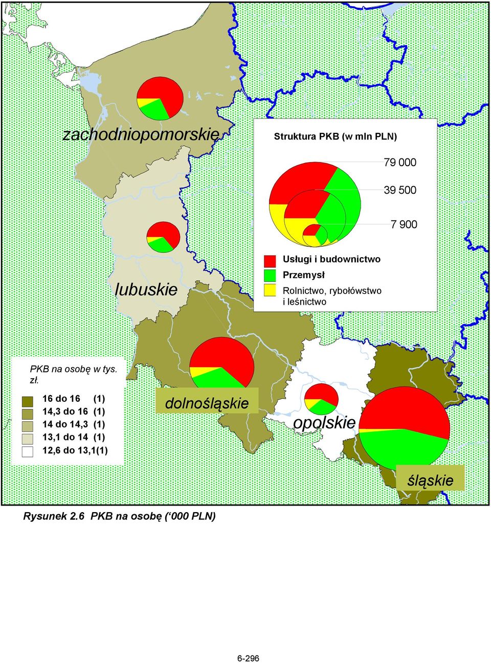 2-6 osobę GDP w tys. per zł.