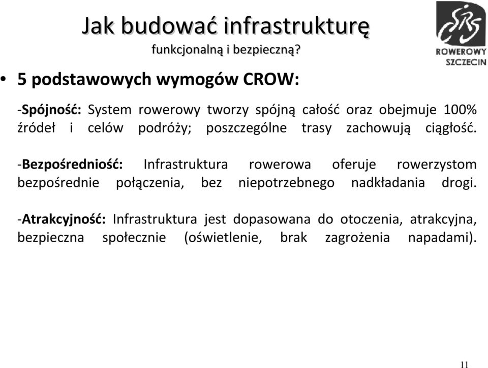 podróży; poszczególne trasy zachowują ciągłość.