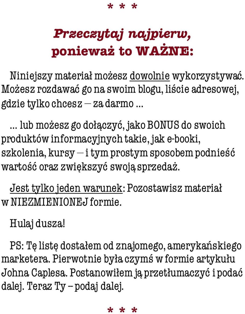 takie, jak e booki, szkolenia, kursy i tym prostym sposobem podnieść wartość oraz zwiększyć swoją sprzedaż.