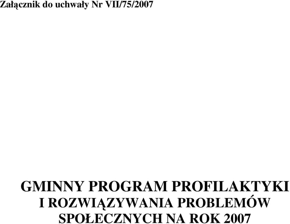PROFILAKTYKI I ROZWIĄZYWANIA