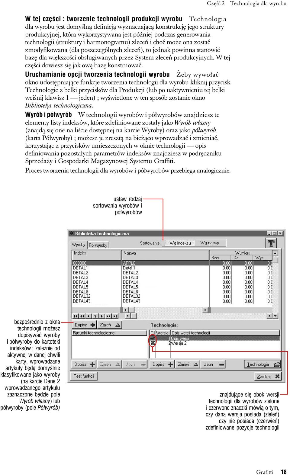 większości obsługiwanych przez System zleceń produkcyjnych. W tej części dowiesz się jak ową bazę konstruować.