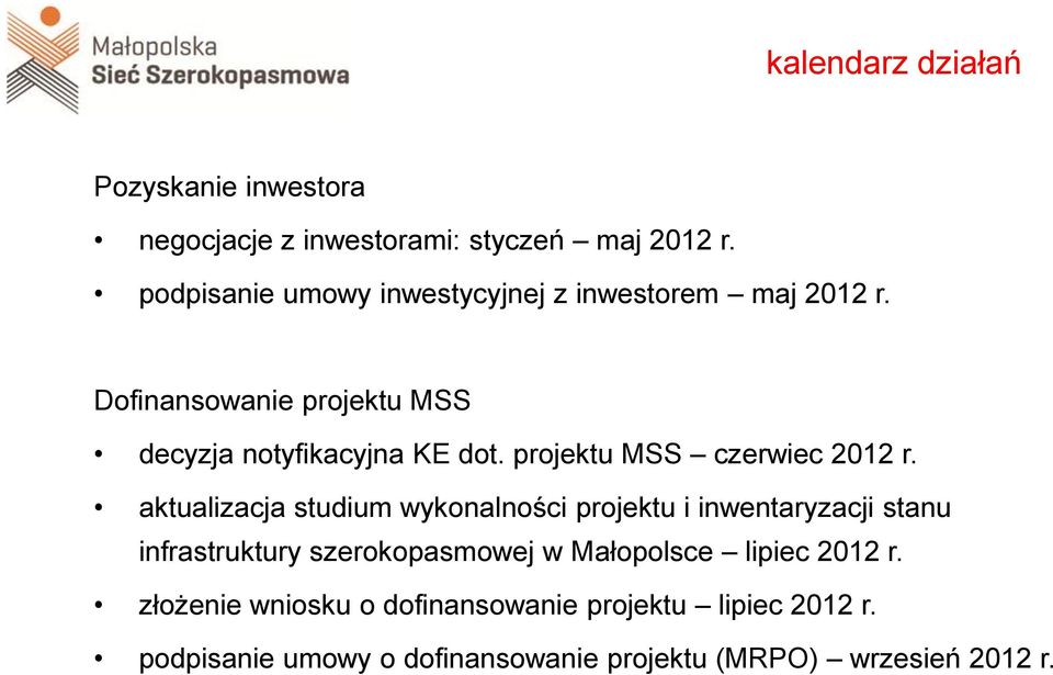 projektu MSS czerwiec 2012 r.