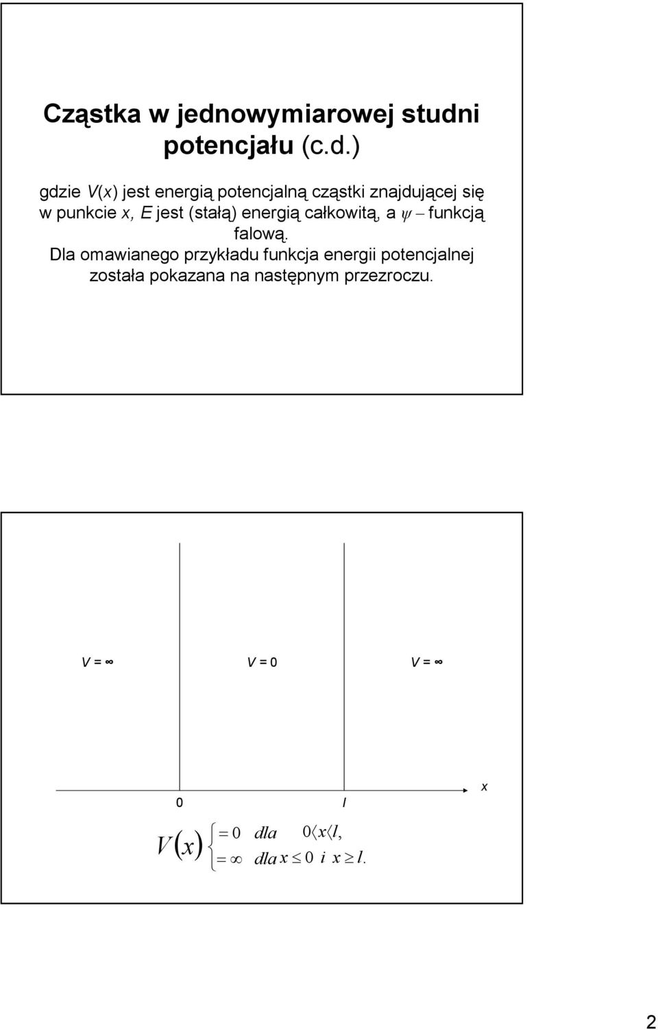 potecjału (c.d.