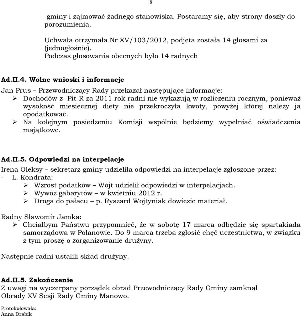 radnych Ad.II.4.