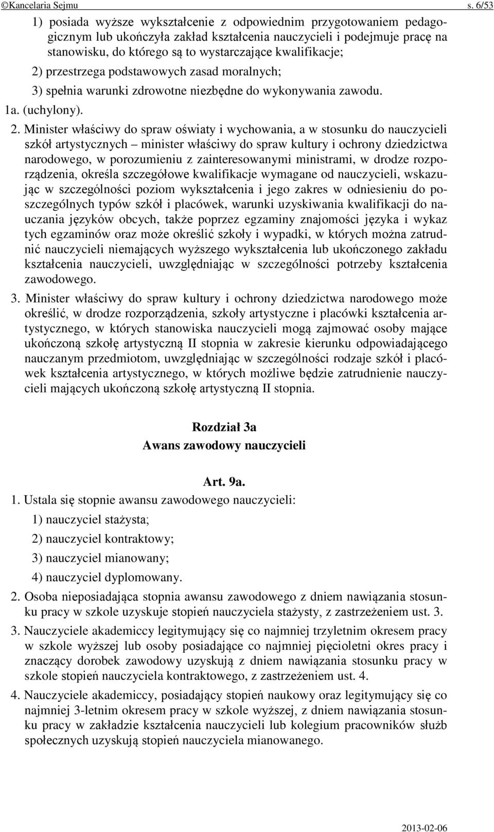 kwalifikacje; 2)