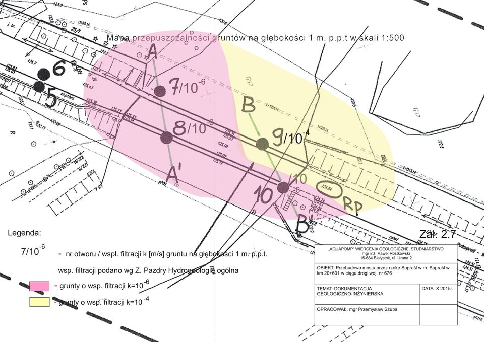 Pazdry Hydrogeologia ogólna - grunty o wsp. filtracji k=10 - grunty o wsp.