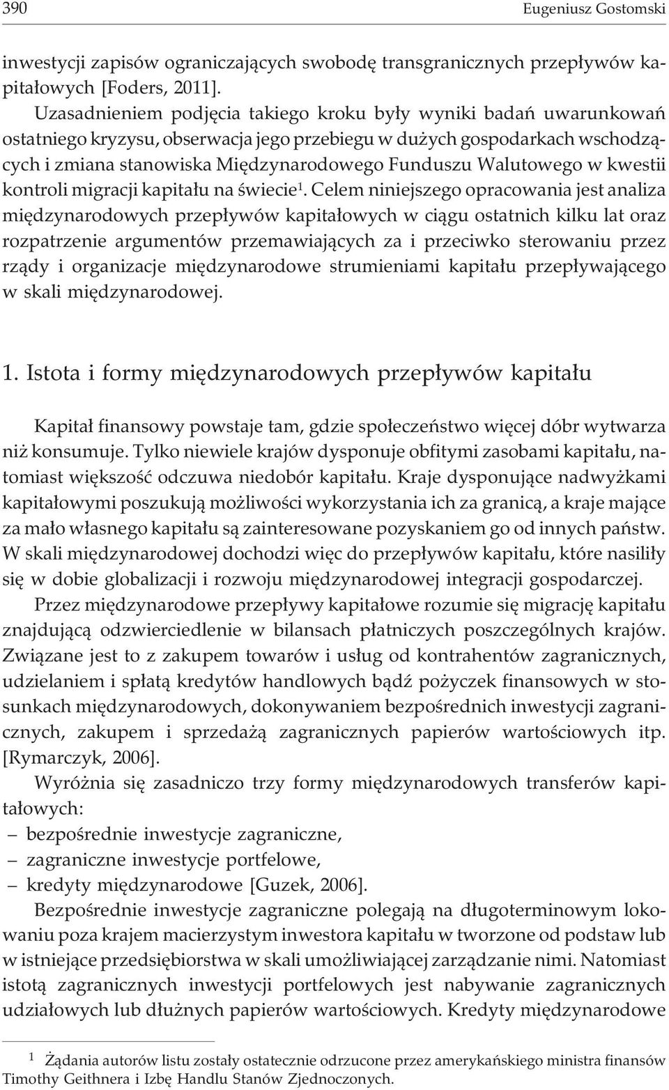 Walutowego w kwestii kontroli migracji kapita³u na œwiecie 1.