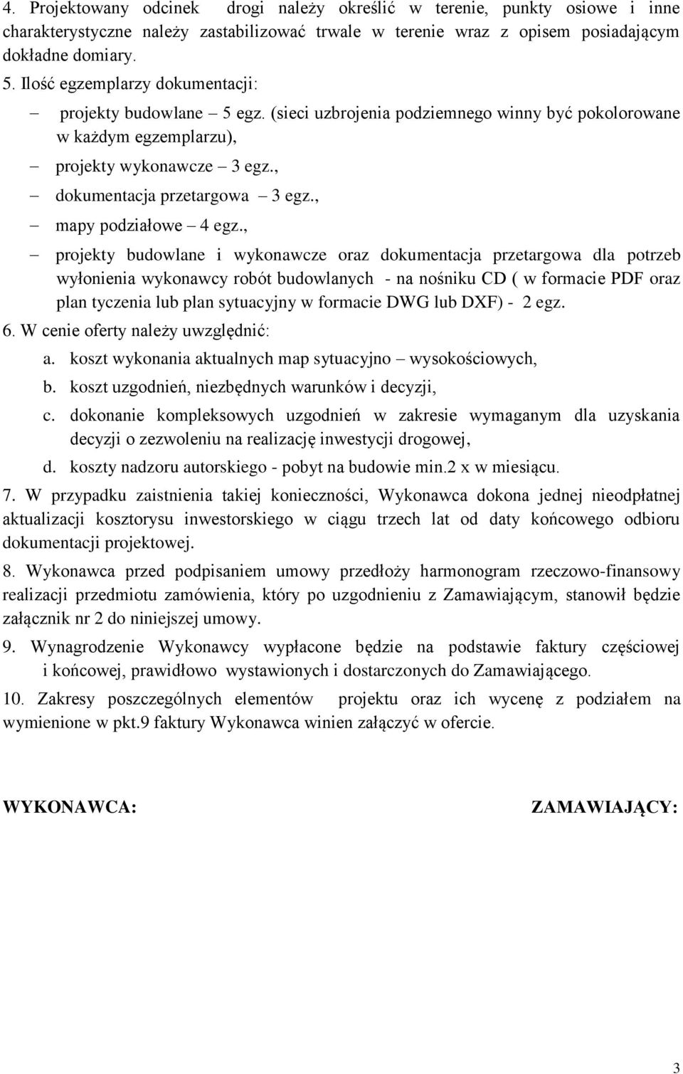, mapy podziałowe 4 egz.