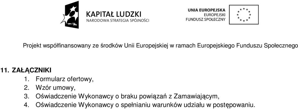 Oświadczenie Wykonawcy o braku powiązań z