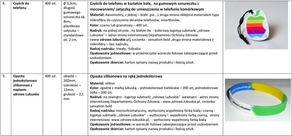 materiałem typu mikrofibra do czyszczenia ekranów telefonów, smartfonów, Kolor: czarny lub granatowy 400 szt.
