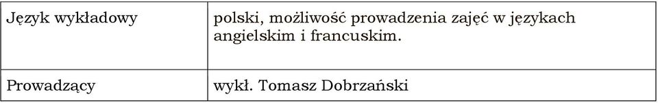 językach angielskim i