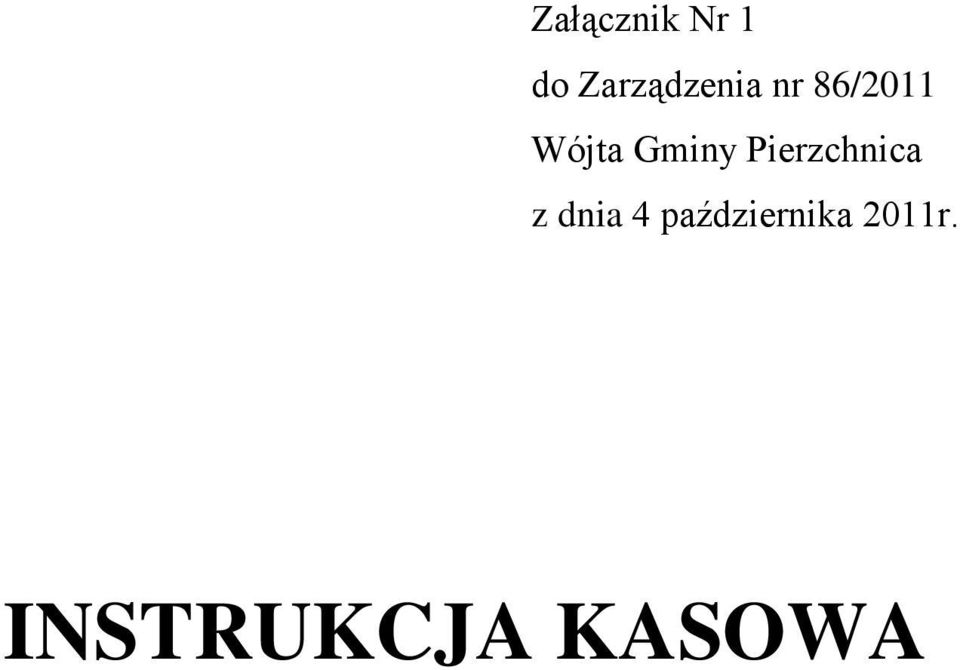 Wójta Gminy Pierzchnica z