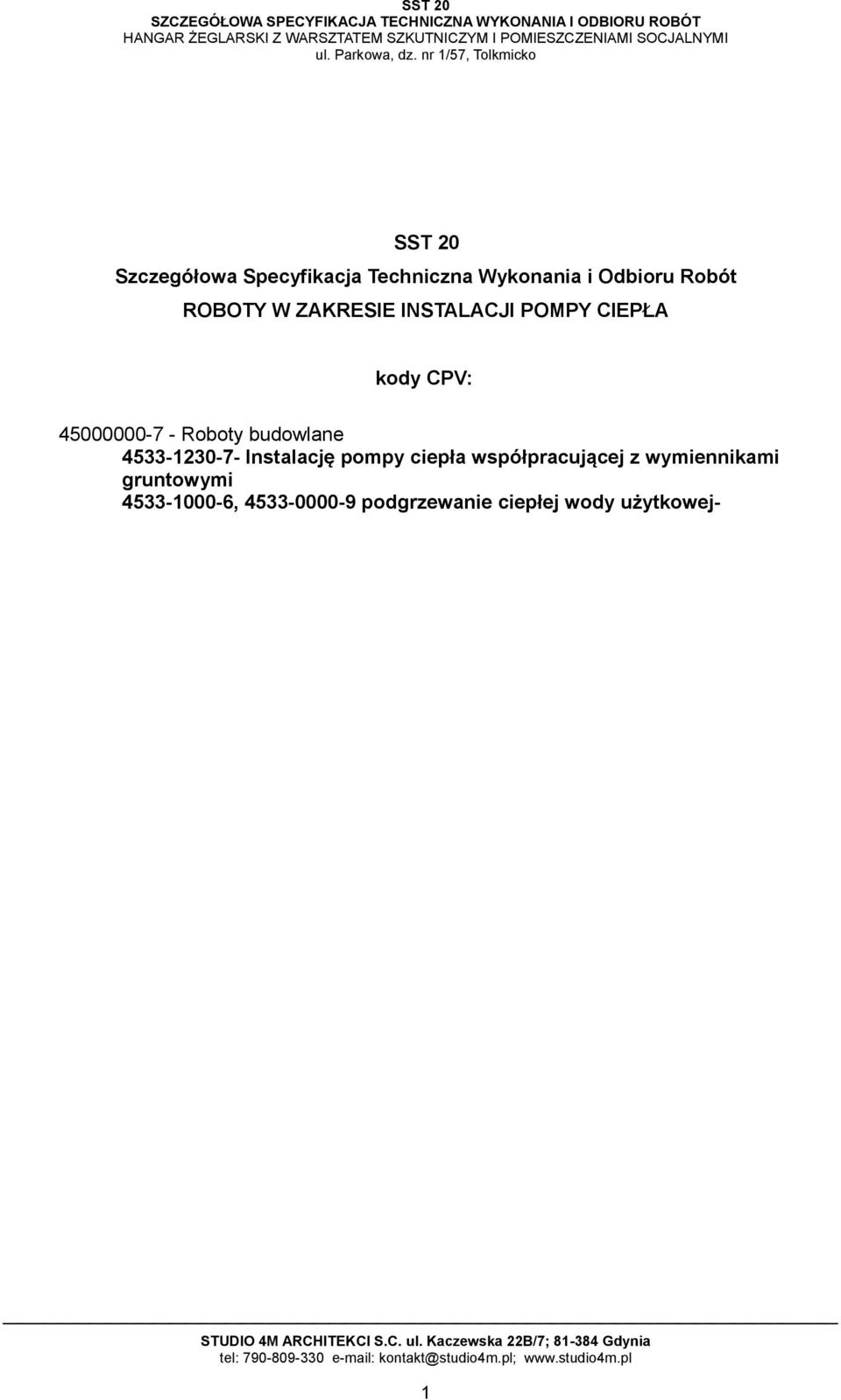 budowlane 4533-1230-7- Instalację pompy ciepła współpracującej z
