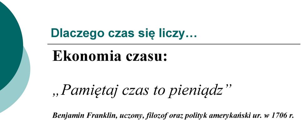 Benjamin Franklin, uczony, filozof