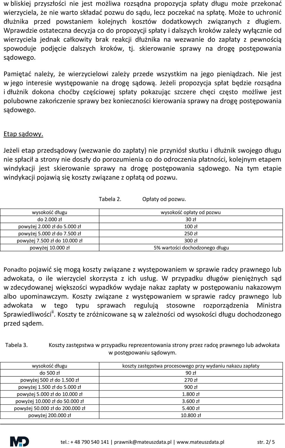 Wprawdzie ostateczna decyzja co do propozycji spłaty i dalszych kroków zależy wyłącznie od wierzyciela jednak całkowity brak reakcji dłużnika na wezwanie do zapłaty z pewnością spowoduje podjęcie