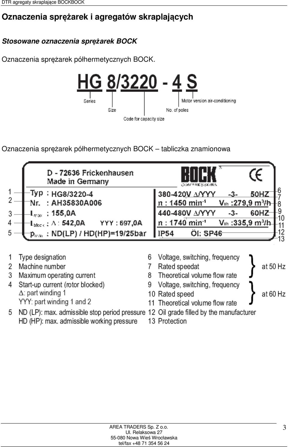 sprężarek półhermetycznych BOCK.