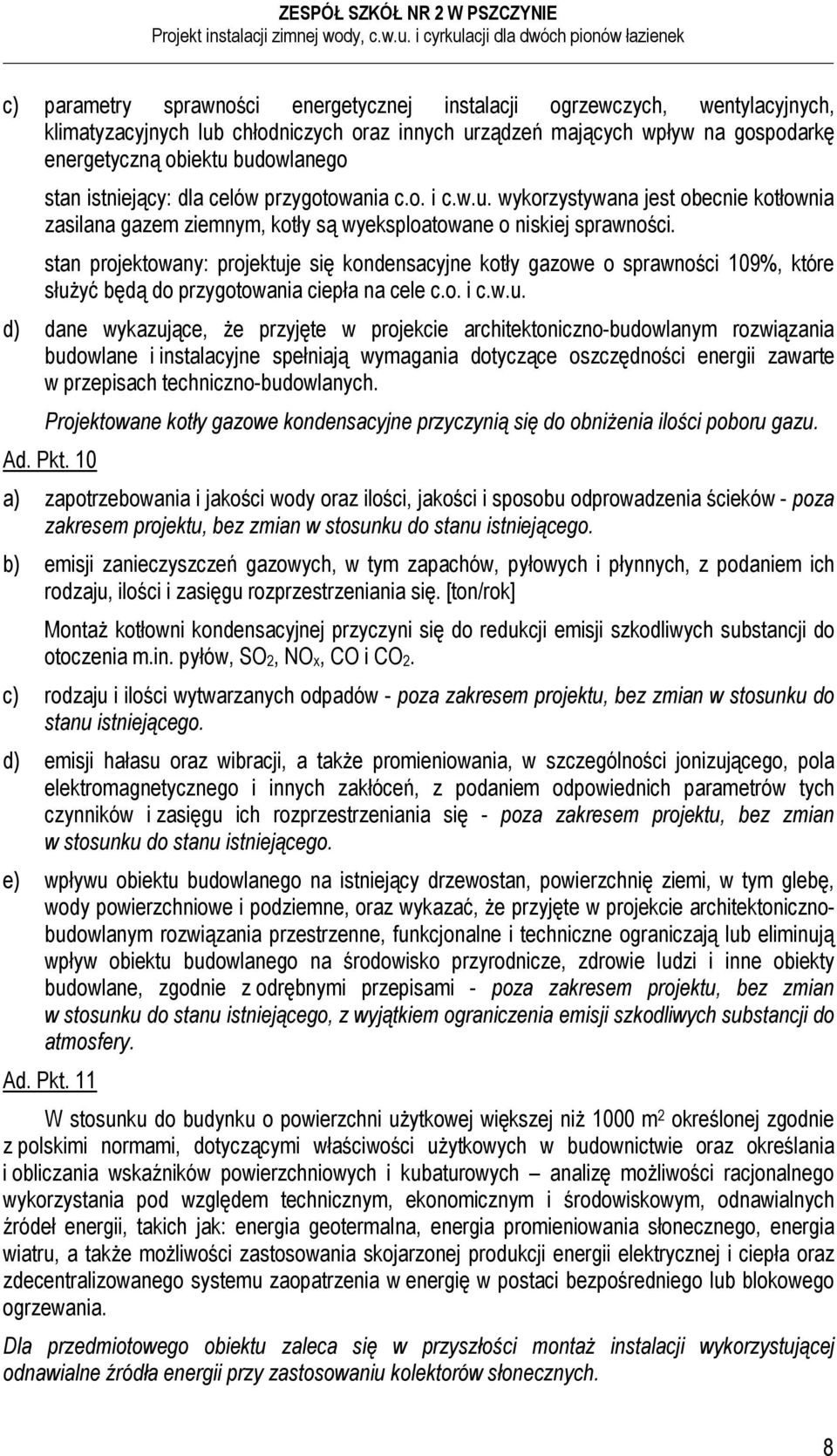 stan projektowany: projektuj