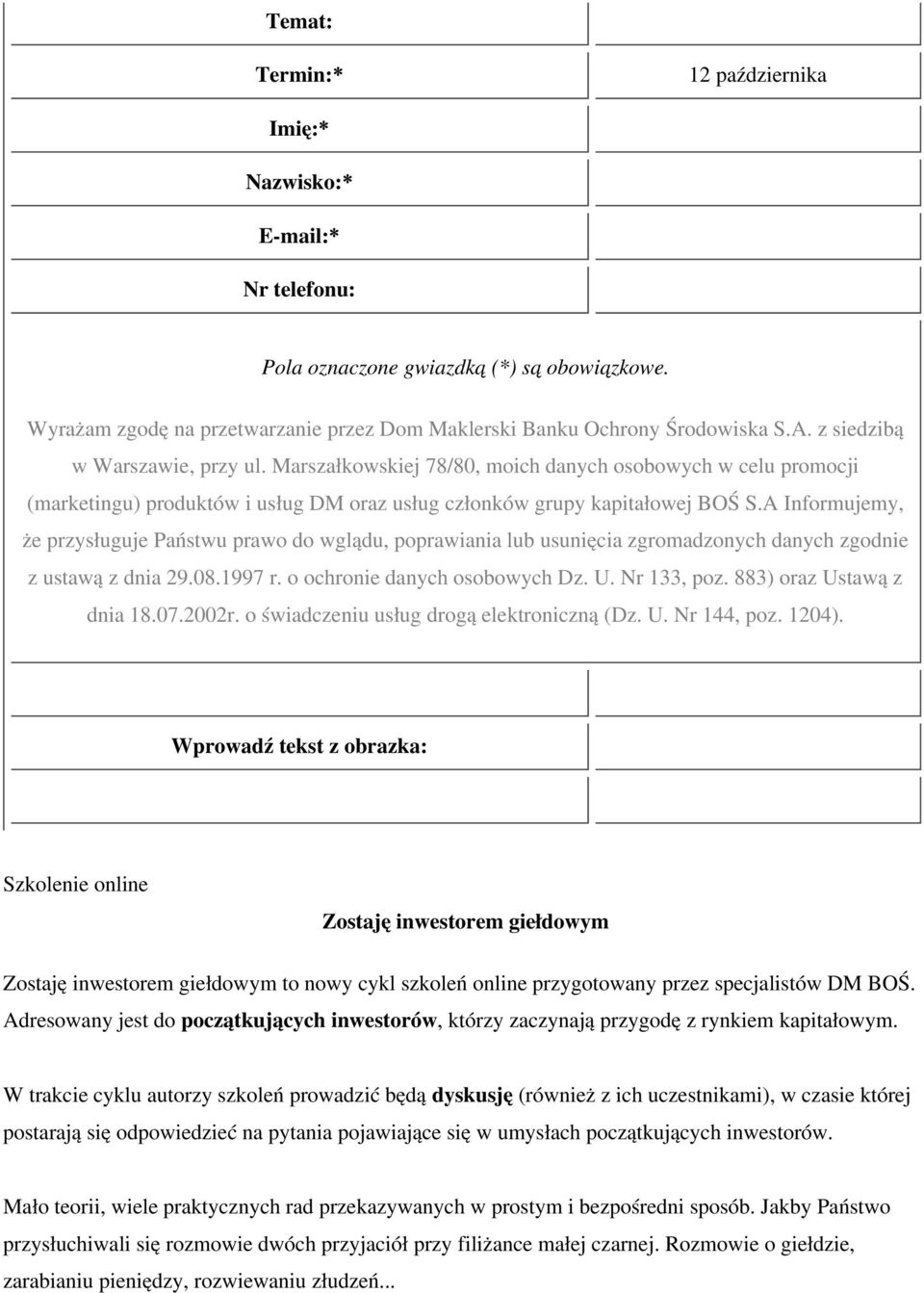 W trakcie cyklu autorzy szkoleń prowadzić będą dyskusję (również z ich uczestnikami), w czasie której postarają się odpowiedzieć na pytania pojawiające się w umysłach