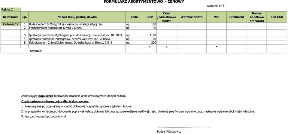 op 100 5 Salbutamolum 2,5mg/2,5ml roztw. Do nebulizacji x 20amp.