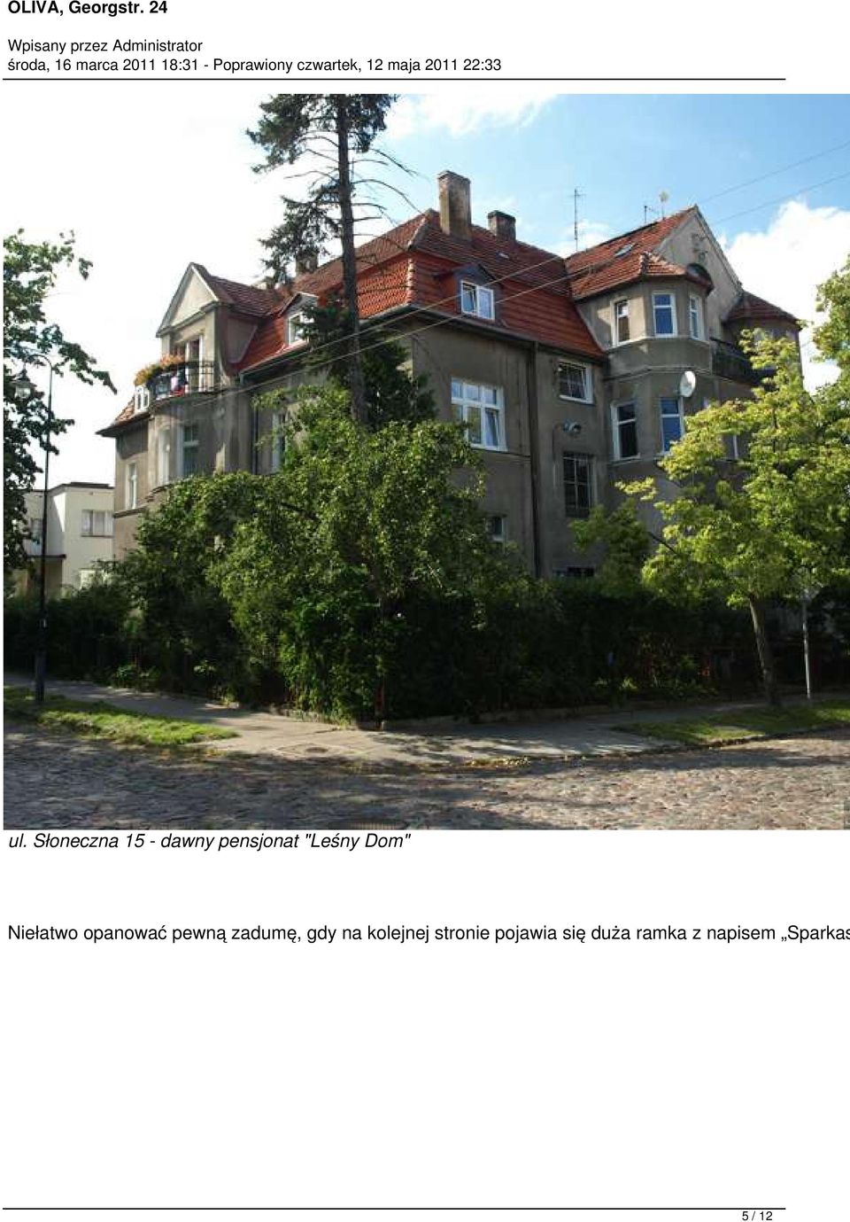 zadumę, gdy kolejnej stronie