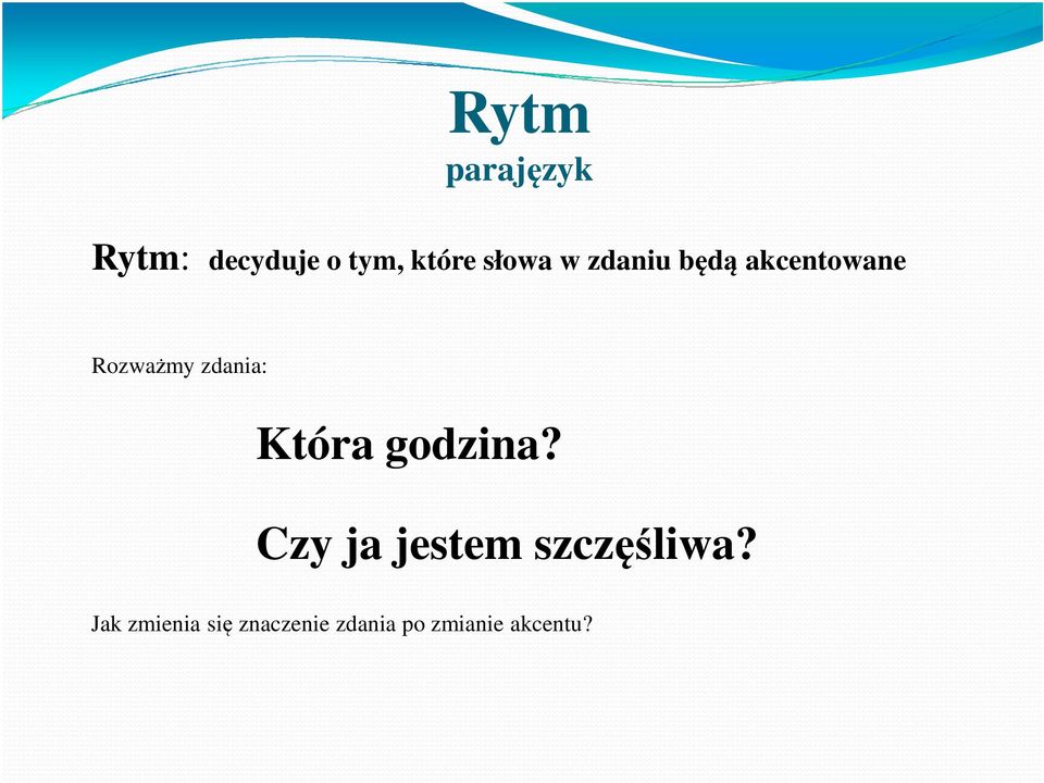 zdania: Która godzina?