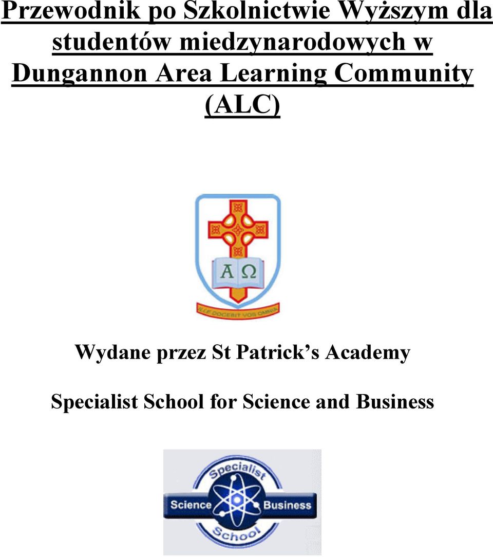 Learning Community (ALC) Wydane przez St