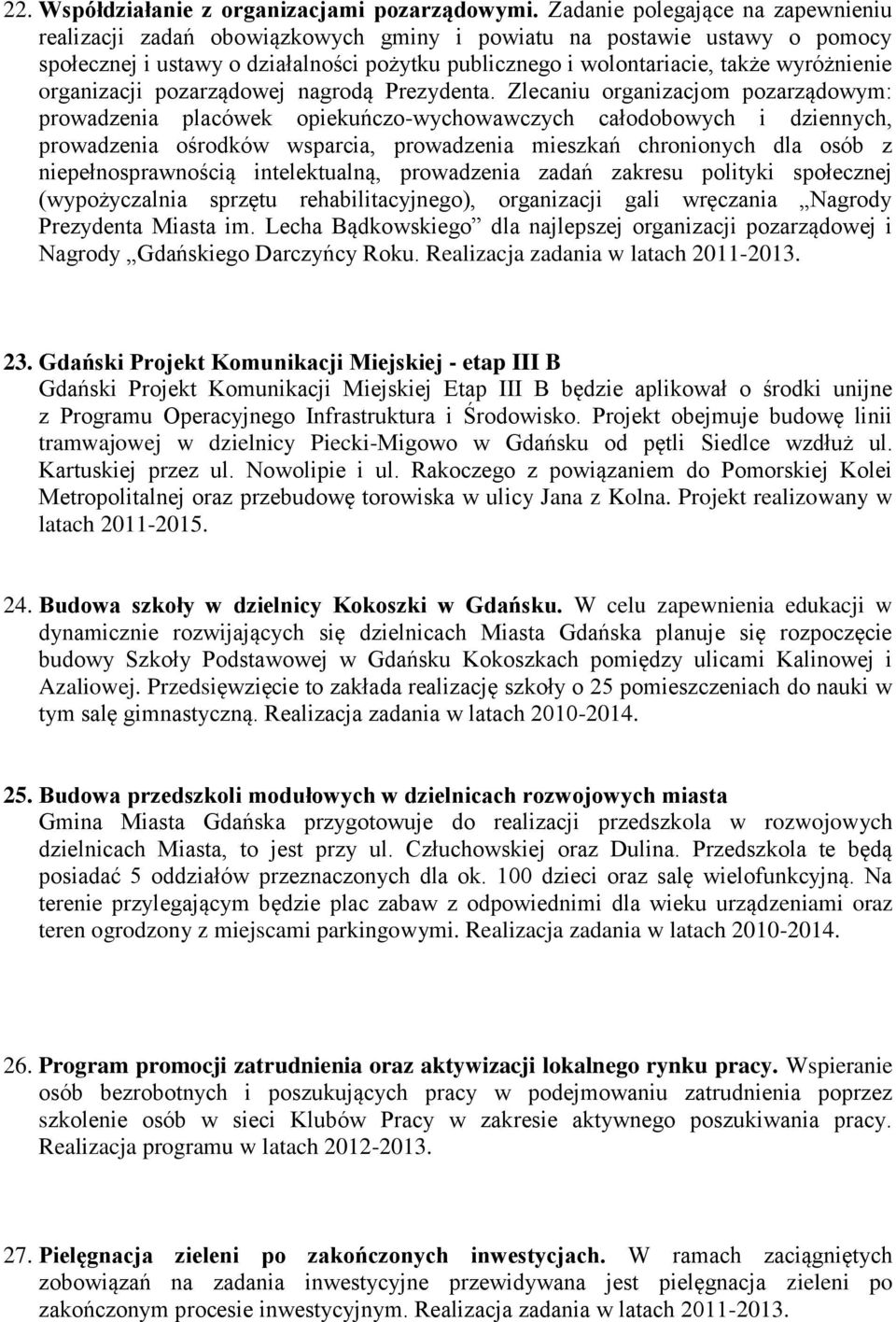 organizacji pozarządowej nagrodą Prezydenta.