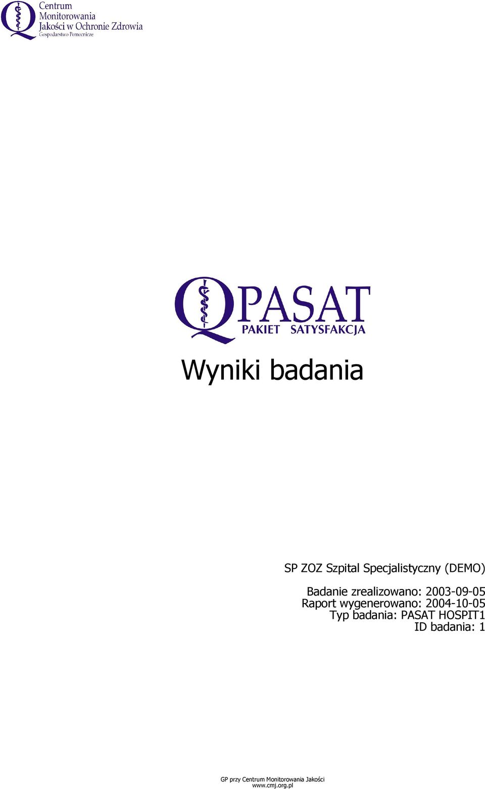 zrealizowano: 2003-09-05 Raport