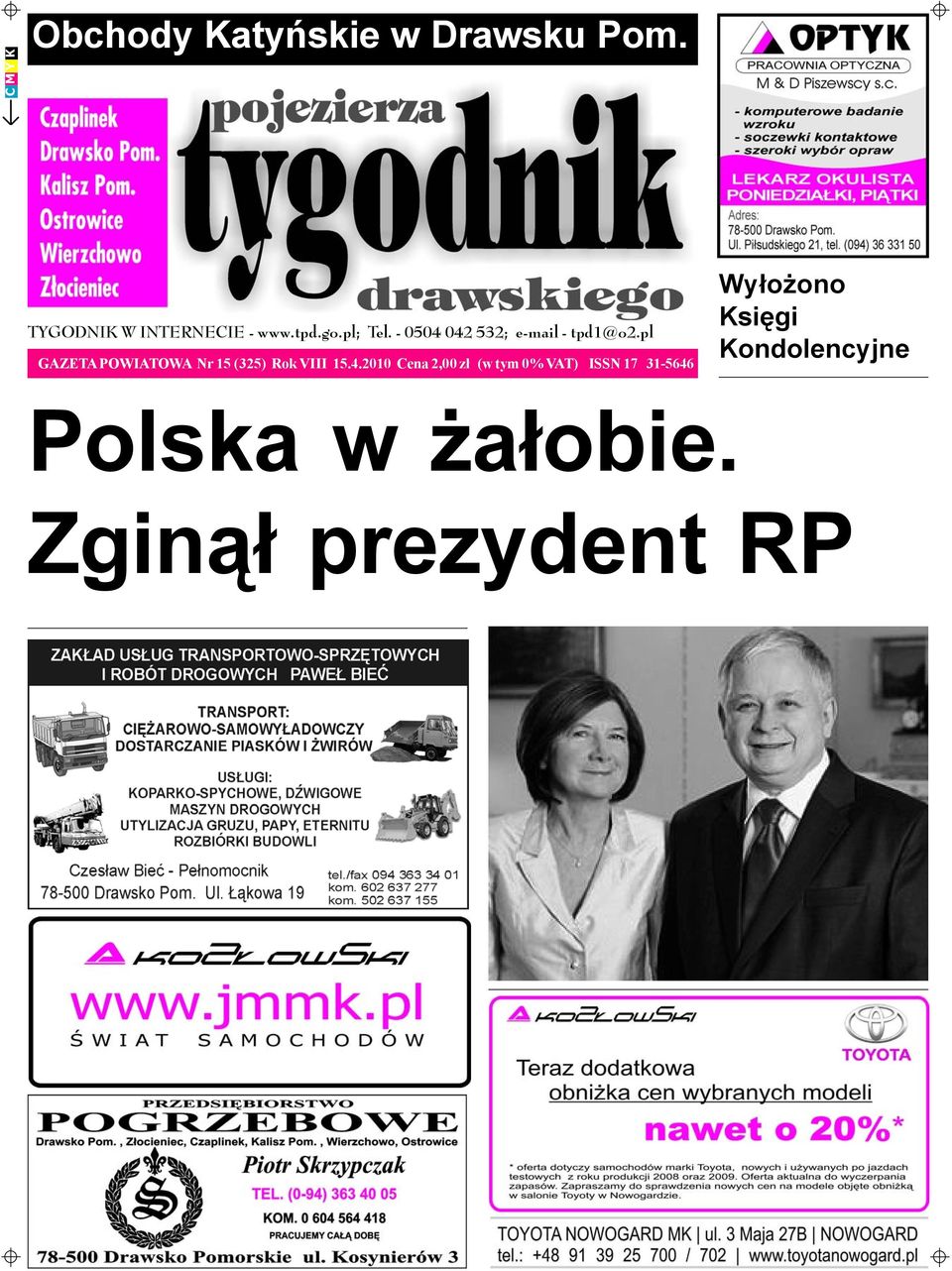 pl GAZETA POWIATOWA Nr 15 (325) Rok VIII 15.4.