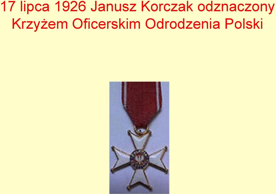 odznaczony Krzyżem