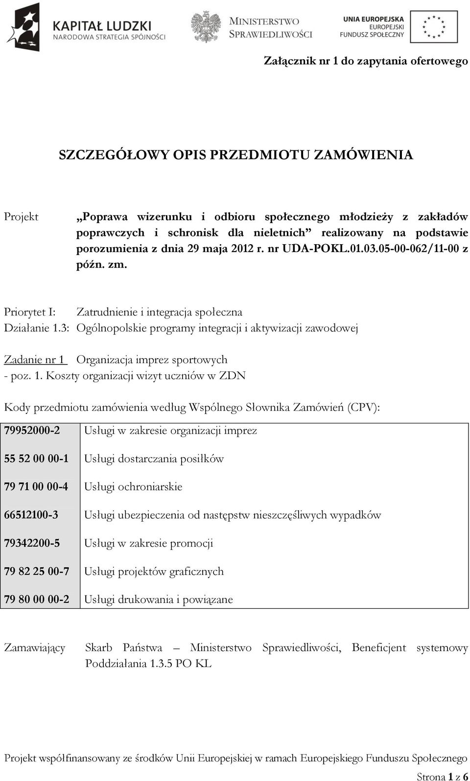 3: Ogólnopolskie programy integracji i aktywizacji zawodowej Zadanie nr 1 